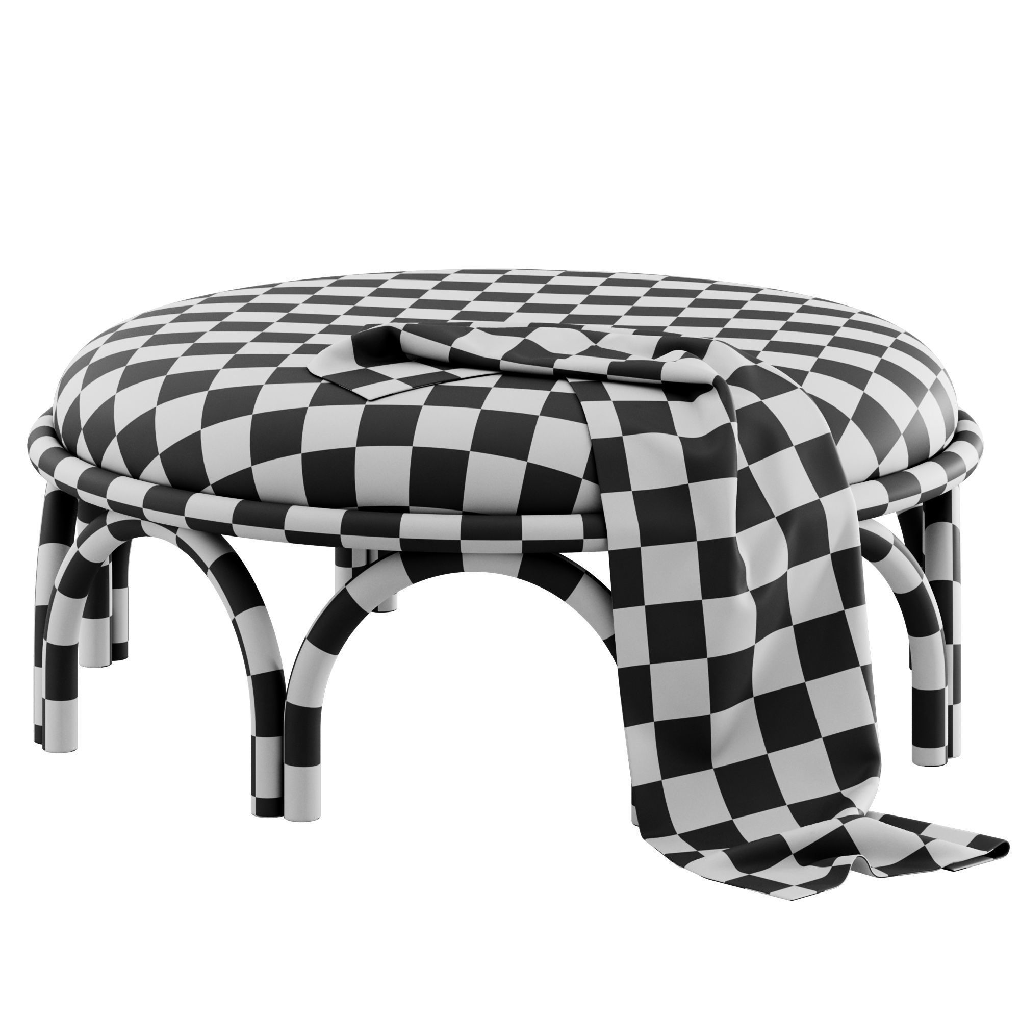 Arcadia Pouf By Wiener GTV Design 3D model_6