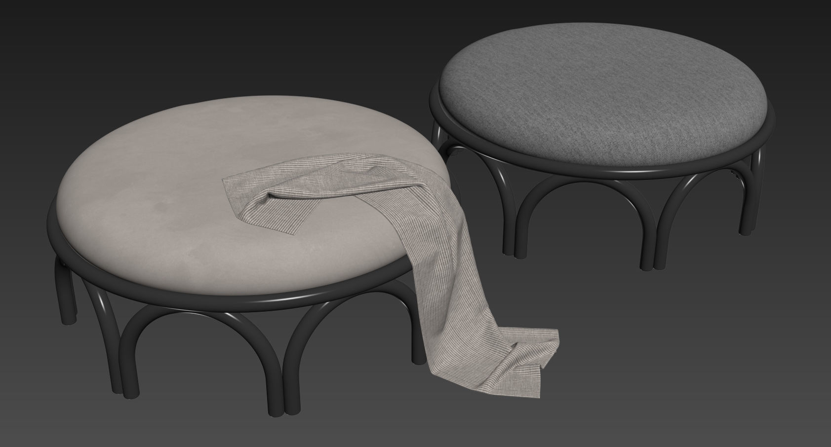 Arcadia Pouf By Wiener GTV Design 3D model_7