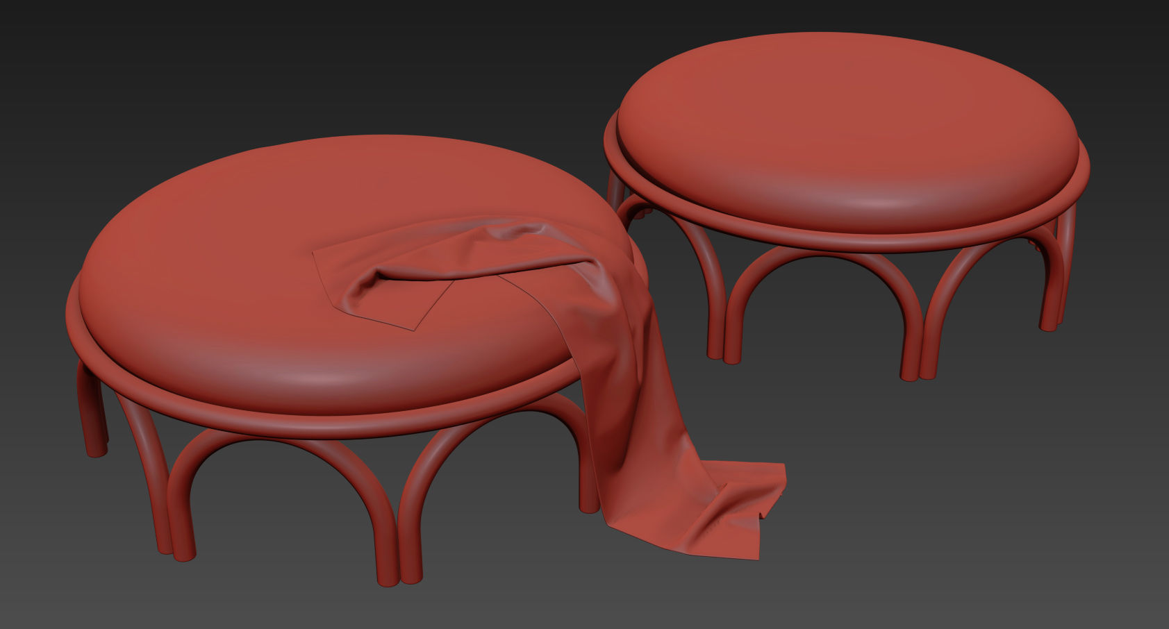 Arcadia Pouf By Wiener GTV Design 3D model_8