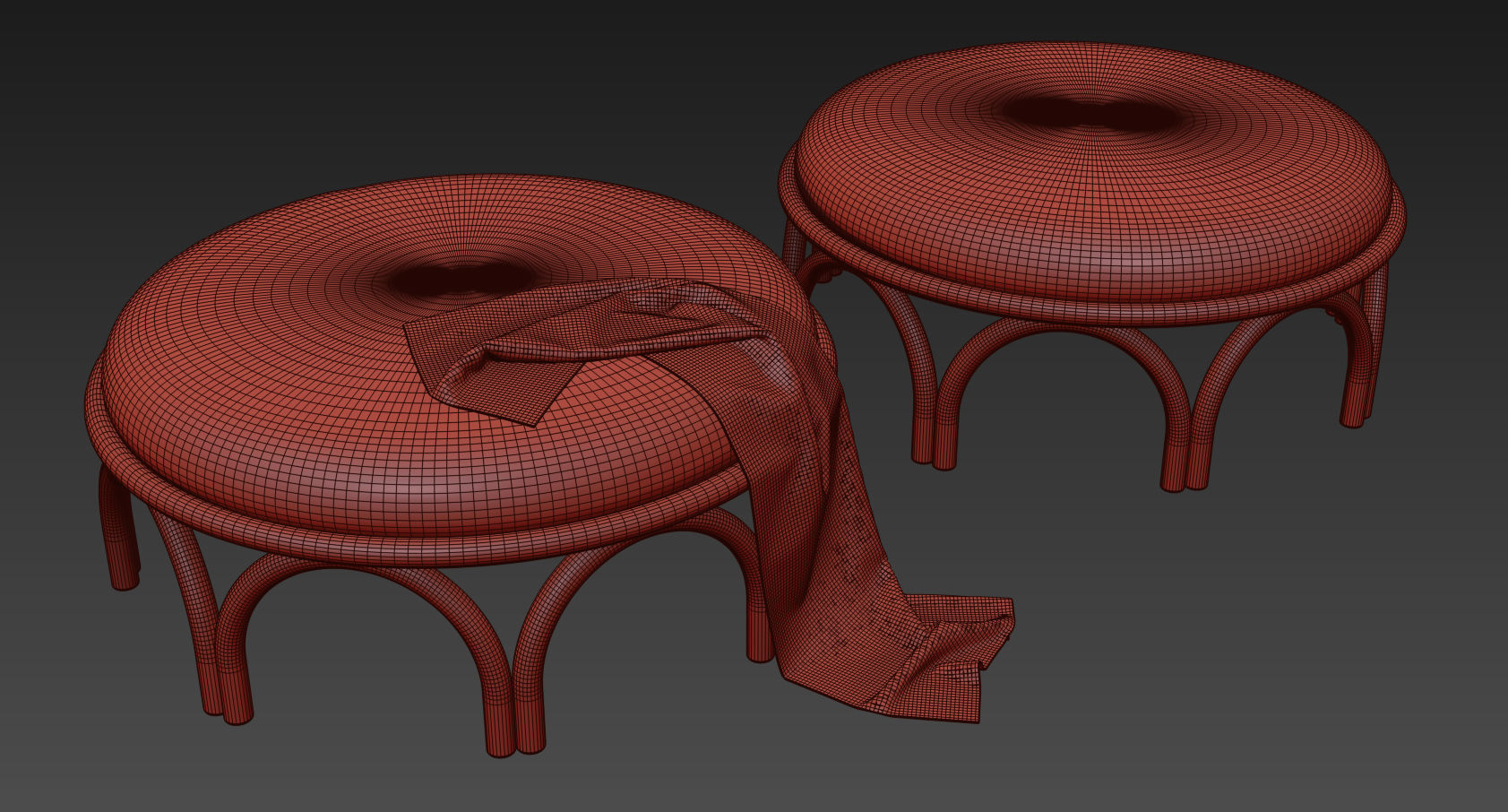 Arcadia Pouf By Wiener GTV Design 3D model_9