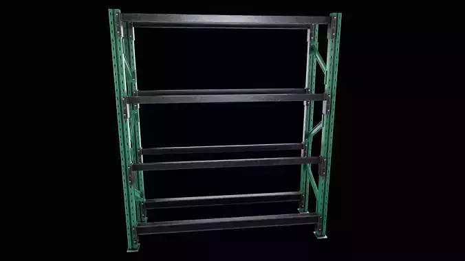 Wheel Rack 1 Low-poly 3D model
