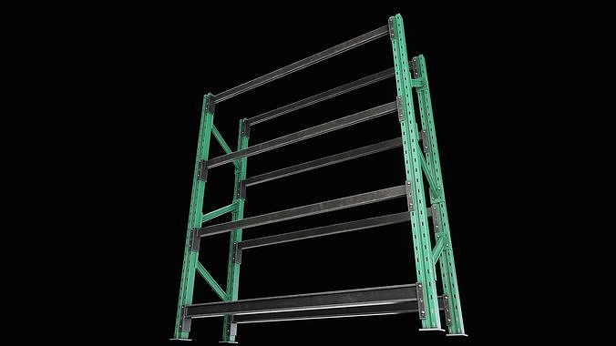 Wheel Rack 1 Low-poly 3D model 5