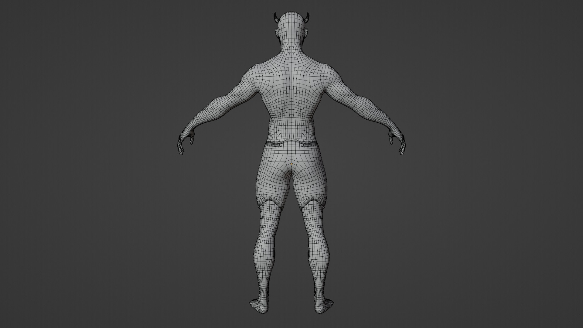 Demon Low-poly 3D model_6