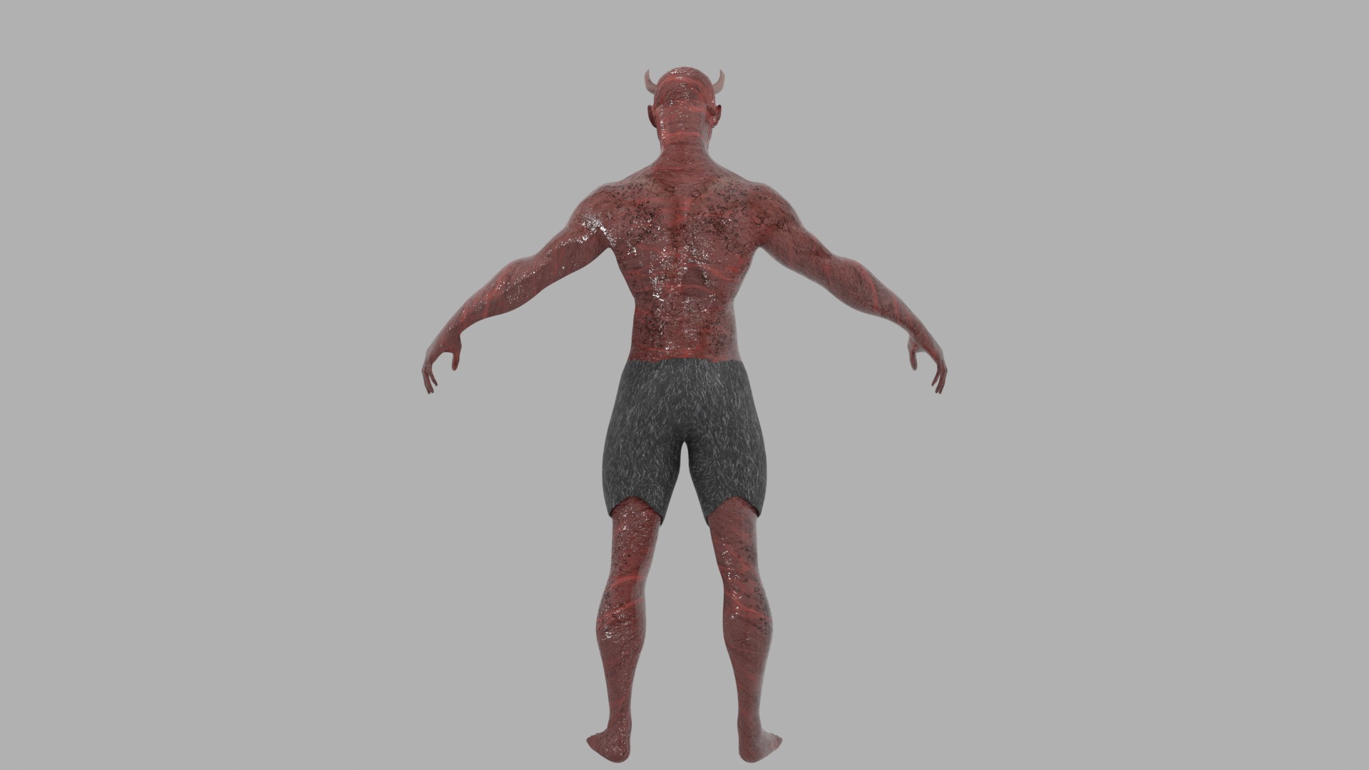 Demon Low-poly 3D model_3