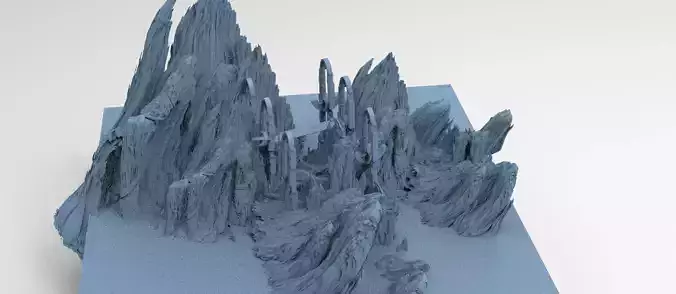 Mines of Moria castle 8  3D model