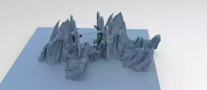 Mines of Moria halls  3D model