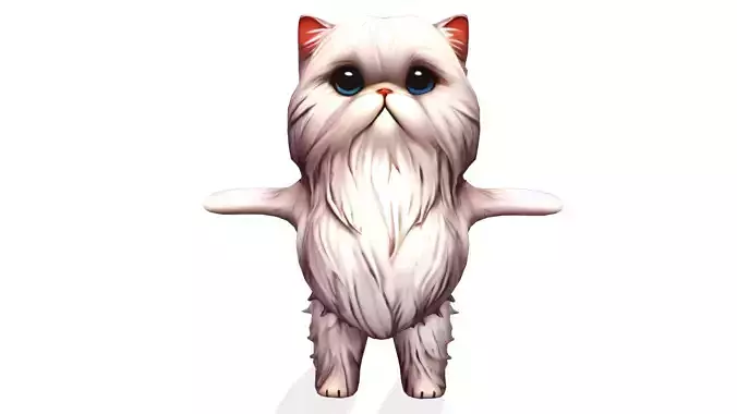 Fluffy Whiskers the Persian Cat