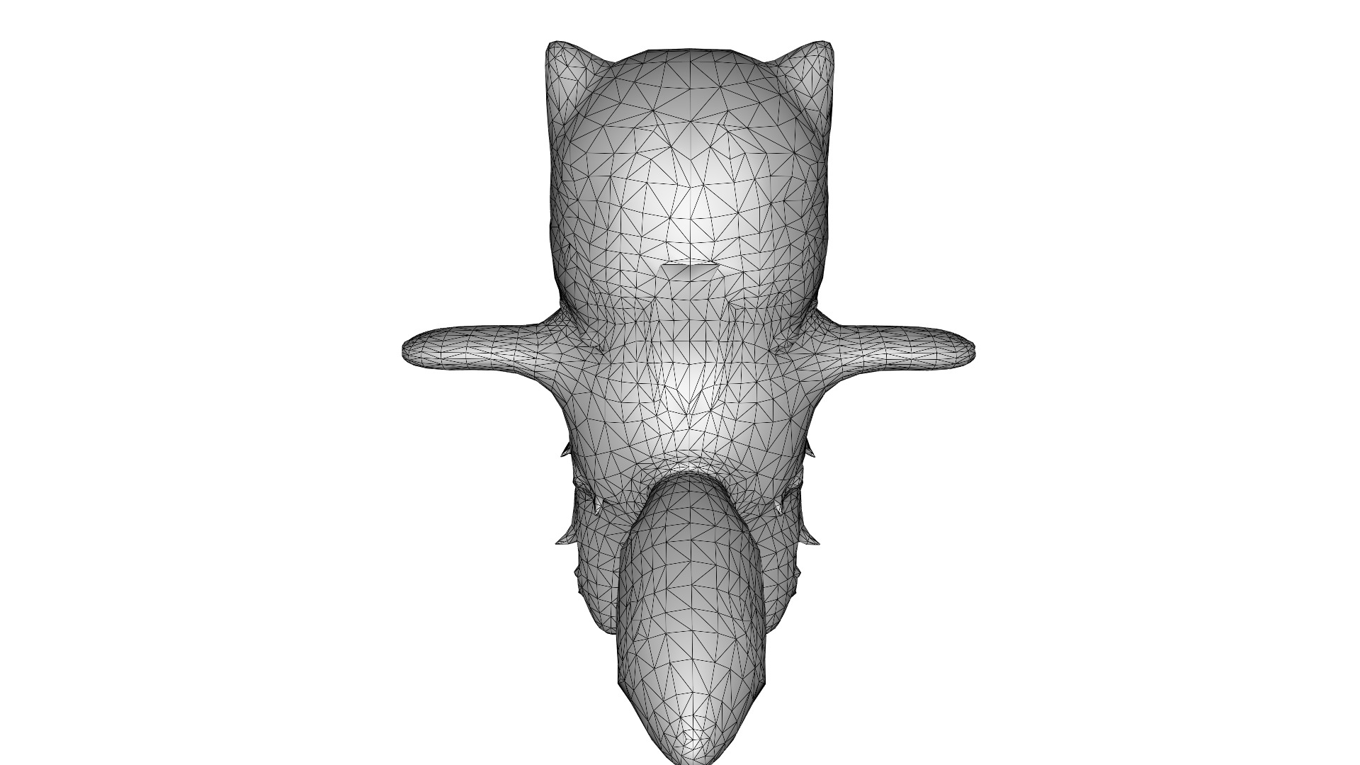 Fluffy Whiskers the Persian Cat Low-poly 3D model_7