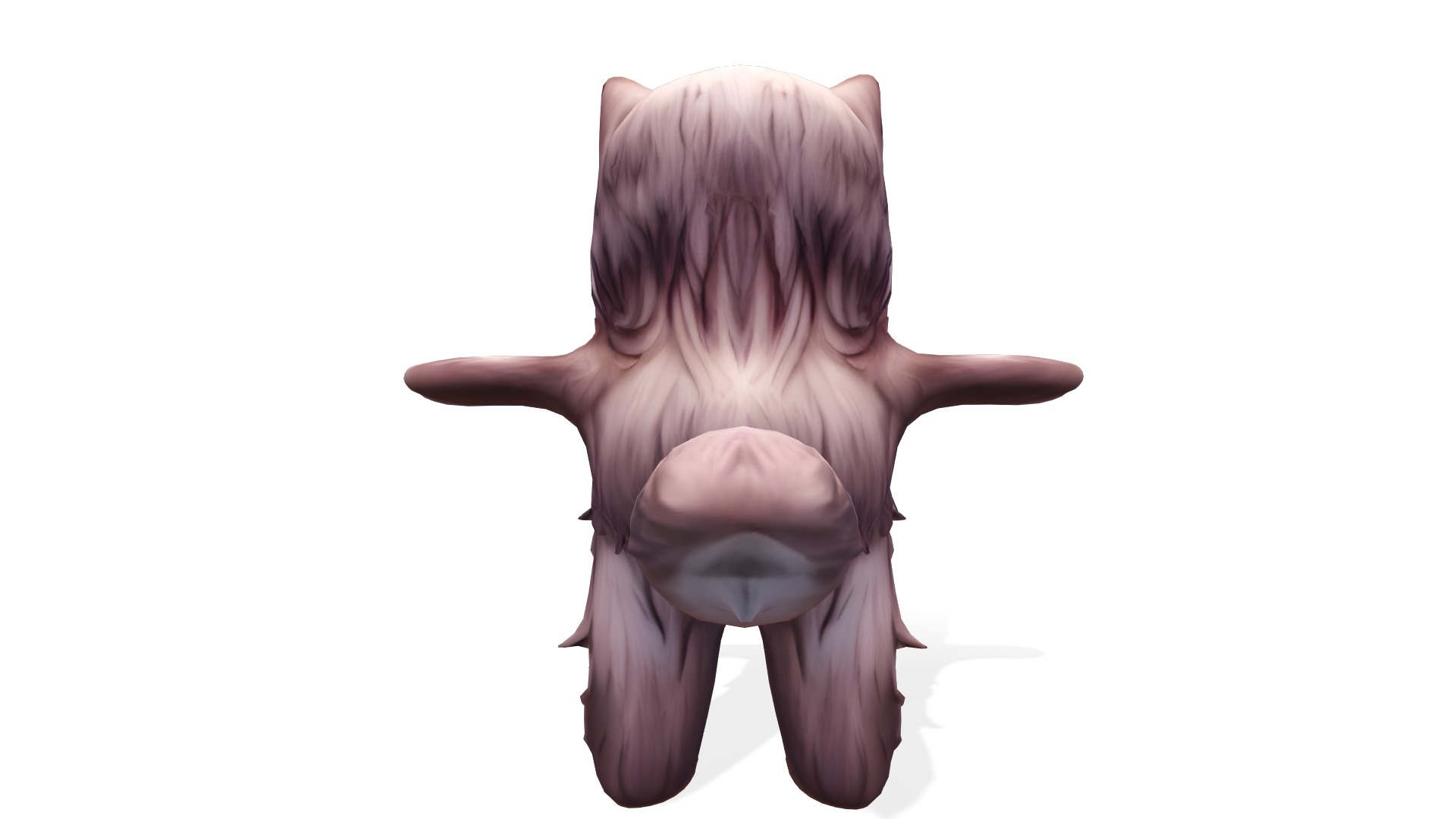 Fluffy Whiskers the Persian Cat Low-poly 3D model_5