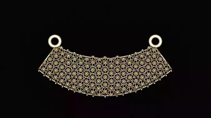 bridal wedding necklace 3d printable model