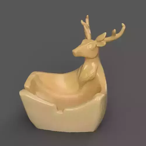 deer planter- garden urn - candy dish - organizer - ashtray