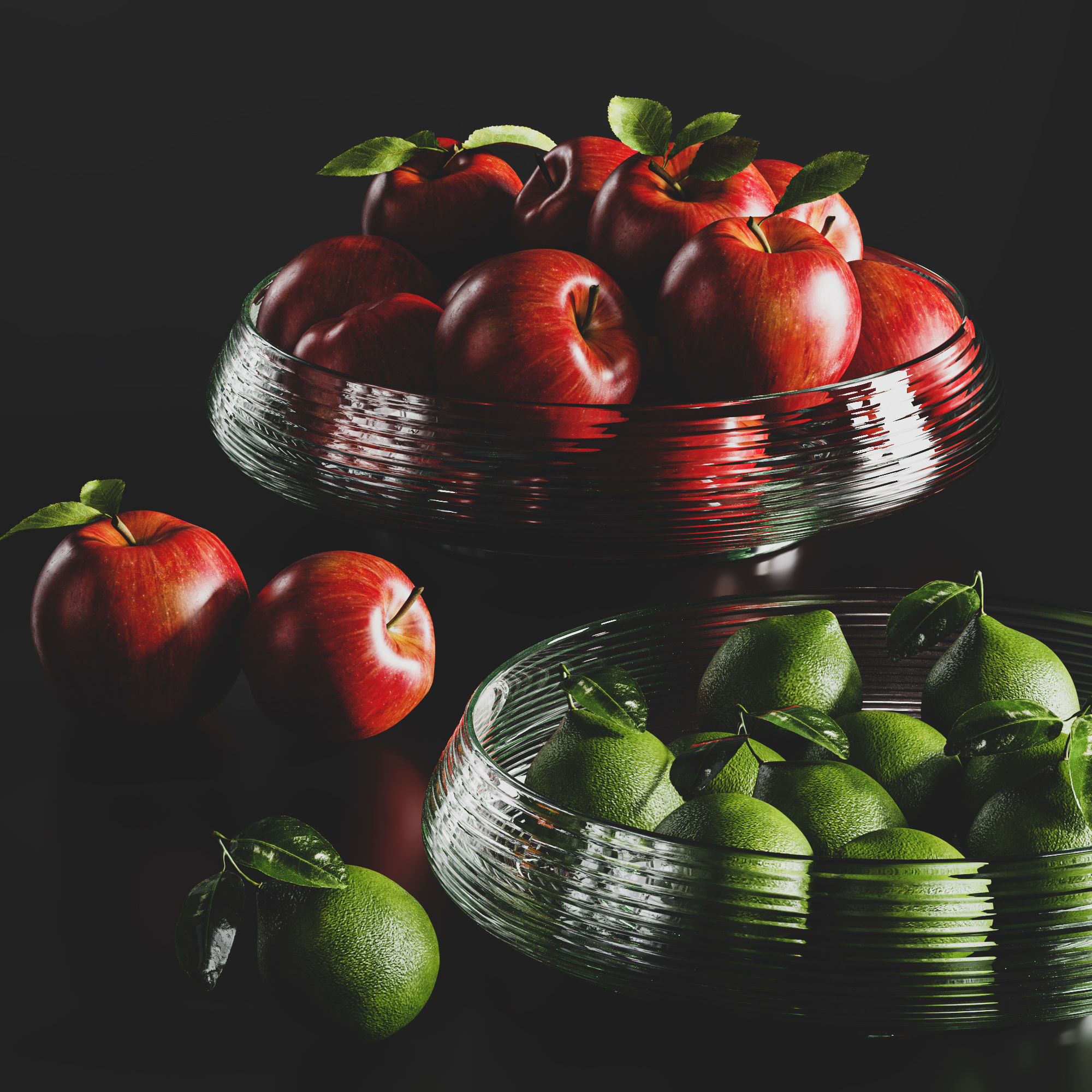 tableware009-fruits 3D model_1