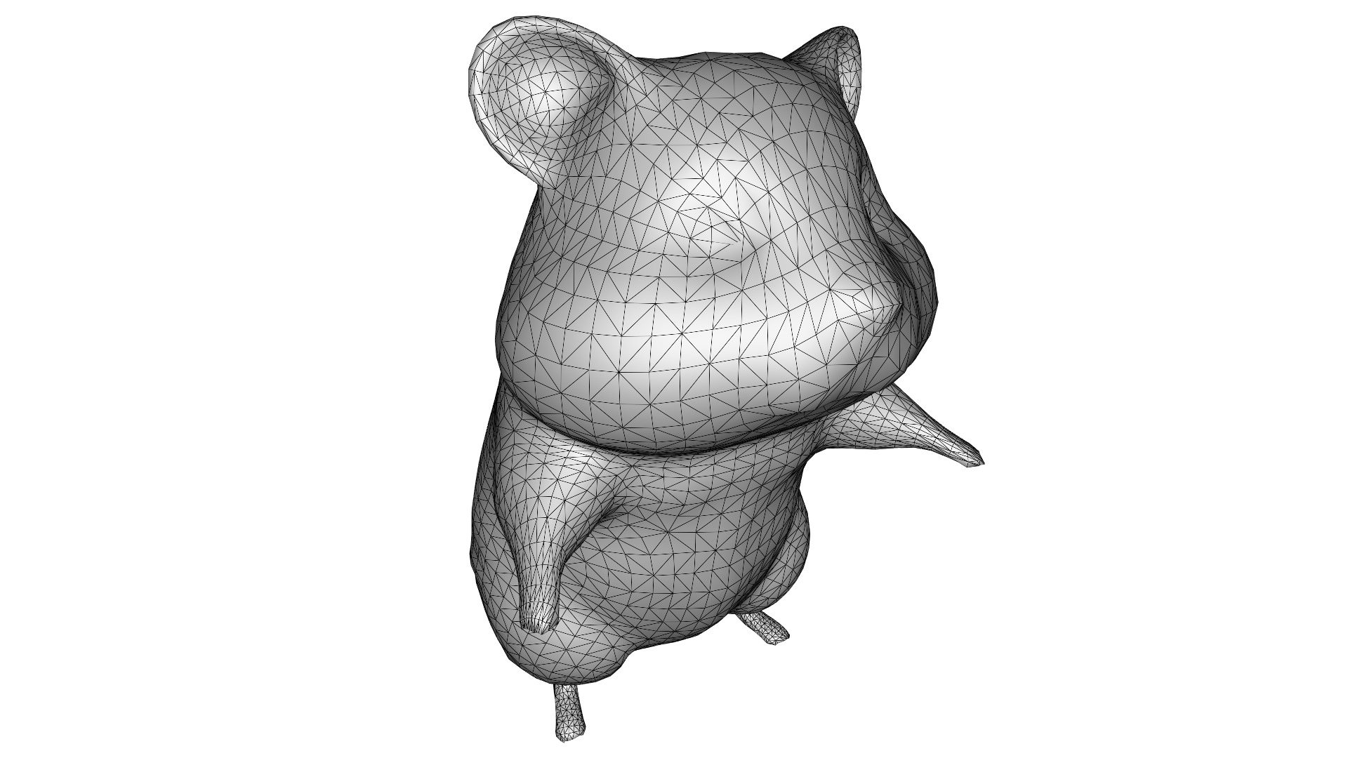 Hamsley the Adventurous Hamster Low-poly 3D model_10