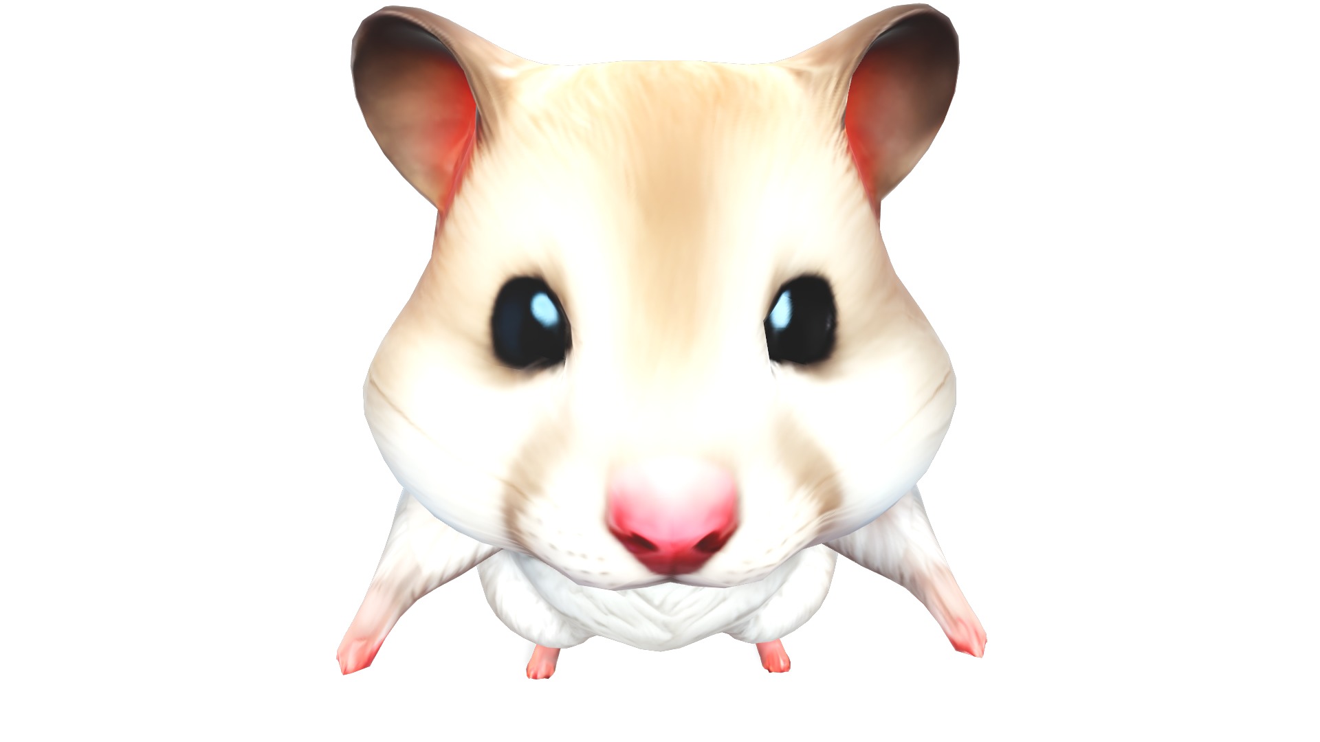 Hamsley the Adventurous Hamster Low-poly 3D model_6