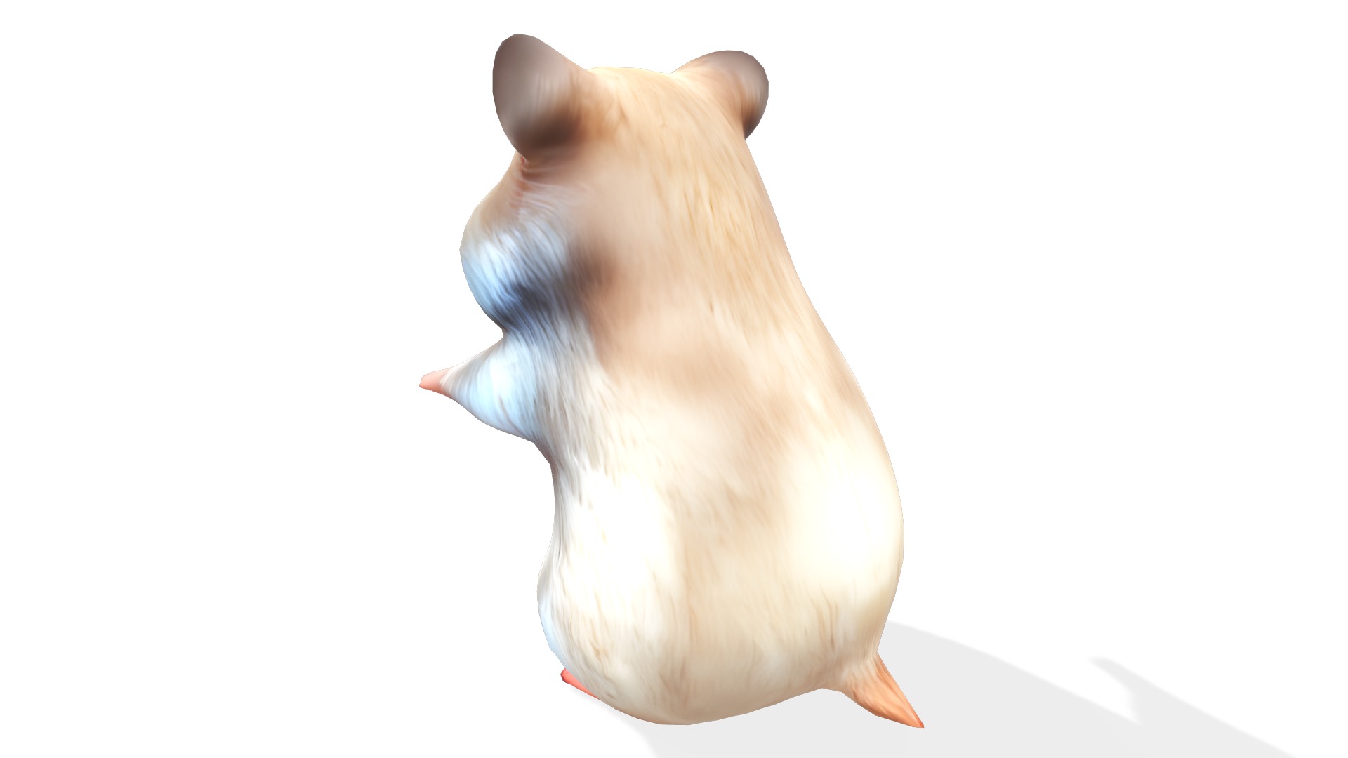 Hamsley the Adventurous Hamster Low-poly 3D model_3