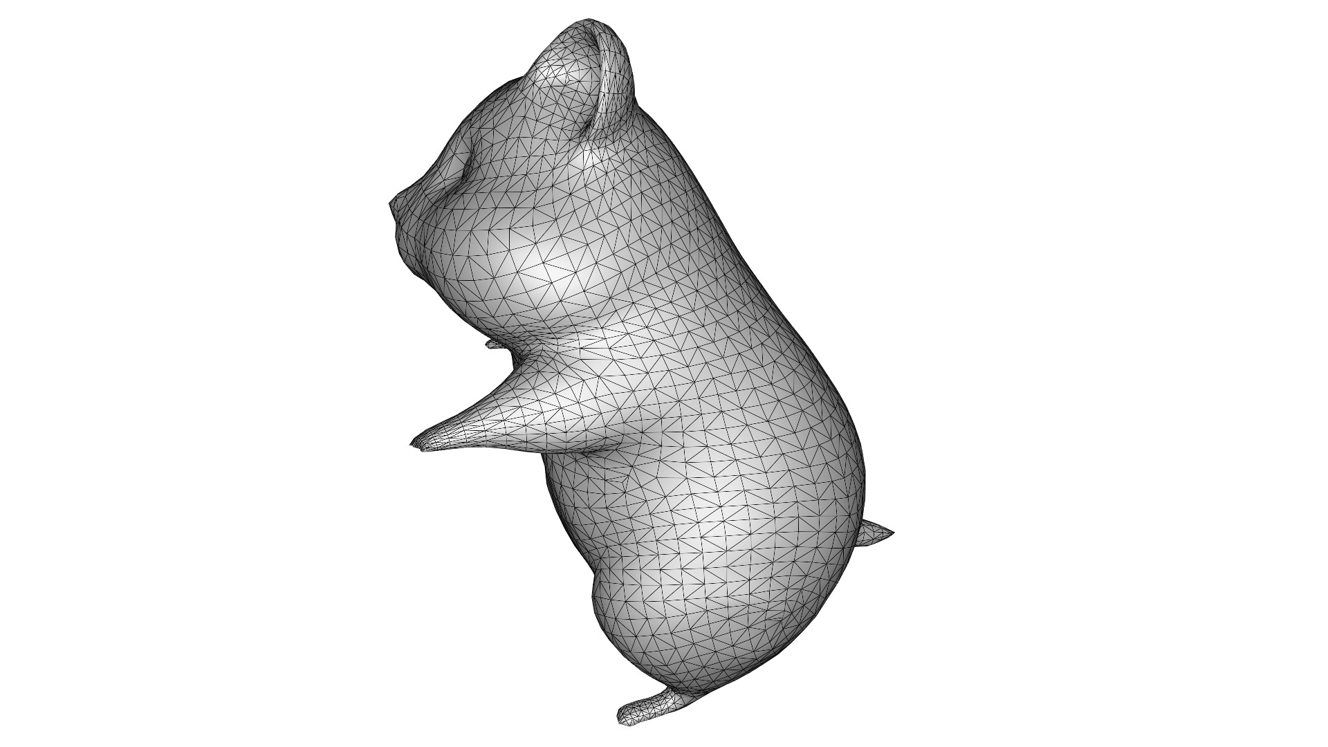 Hamsley the Adventurous Hamster Low-poly 3D model_8