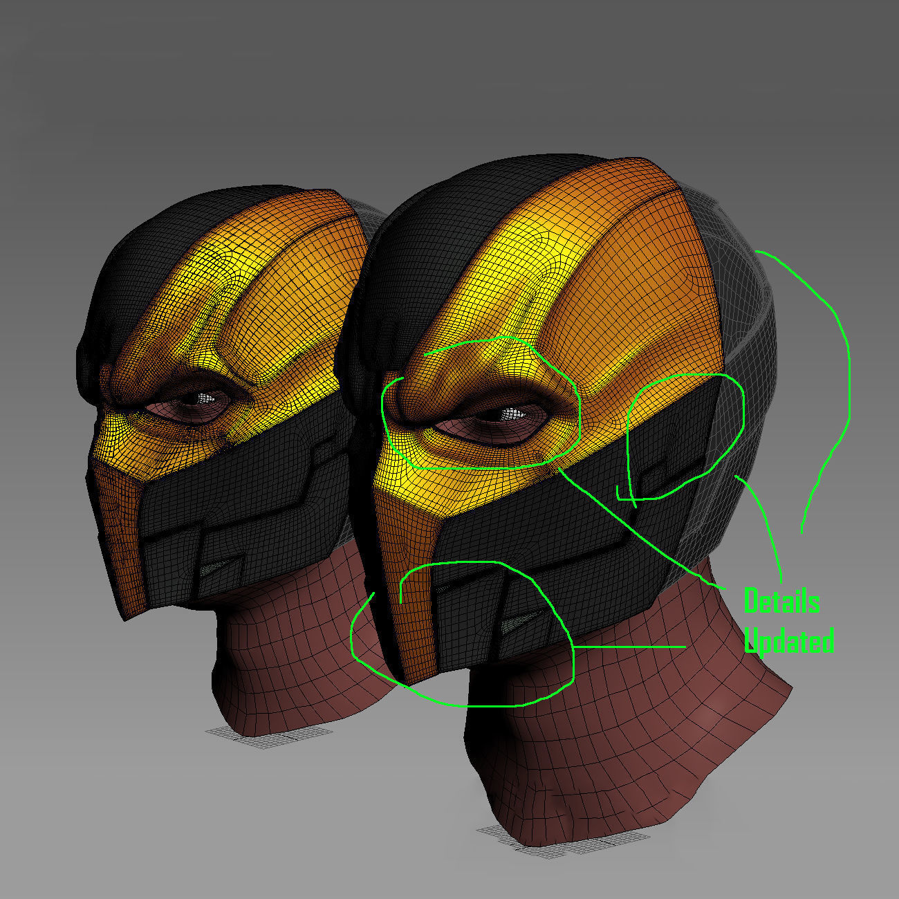 Deathstroke Helmet 3D Model Ready to Print 3D print model_1