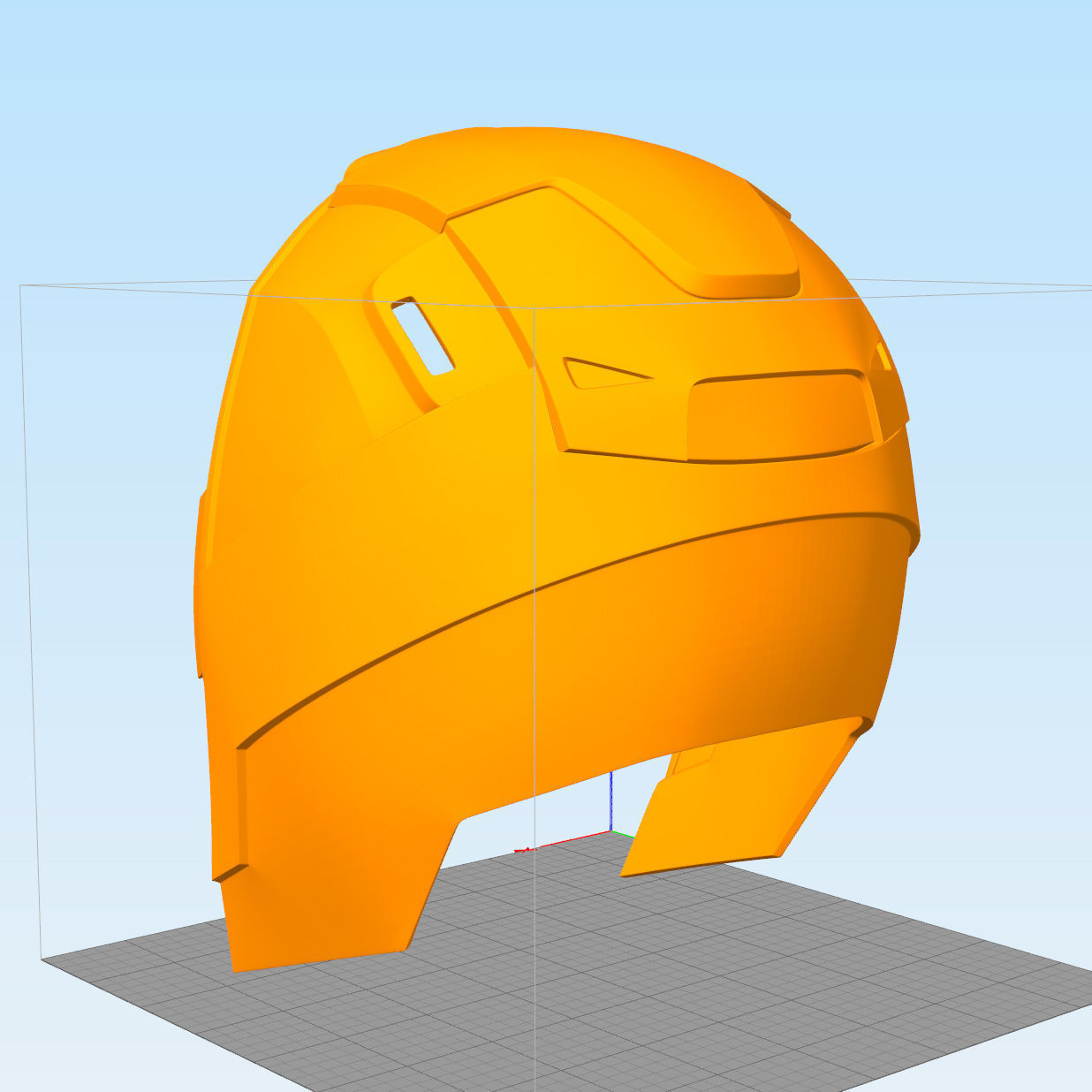 Deathstroke Helmet 3D Model Ready to Print 3D print model_3