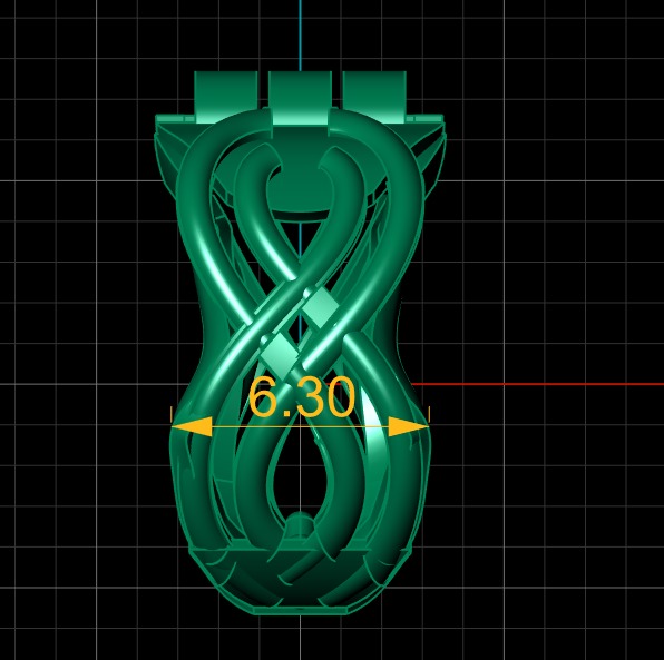 stylish earring 3d printable model 3D print model_4