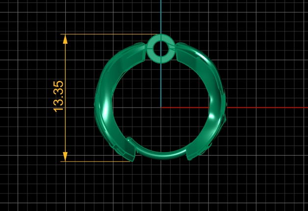 stylish earring 3d printable model 3D print model_3