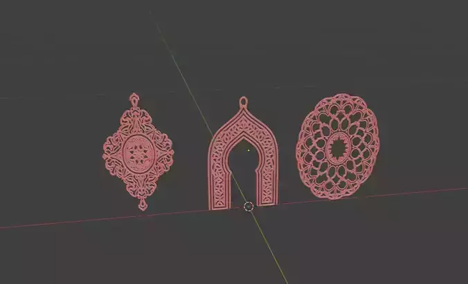 3D Arabic decorative patterns 