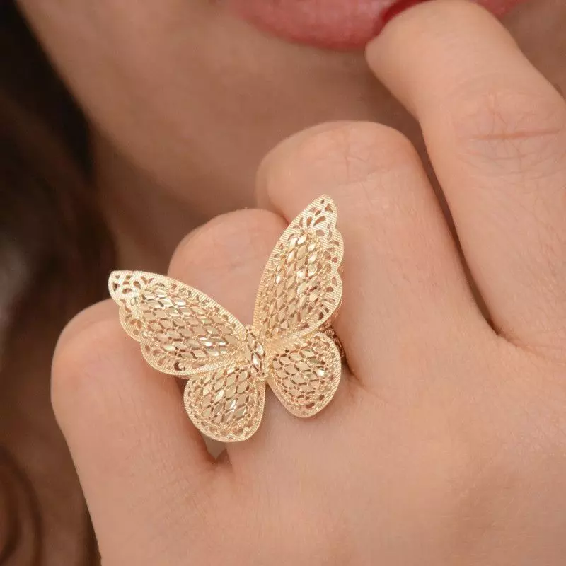 Anillo Mariposa 3D print model_0