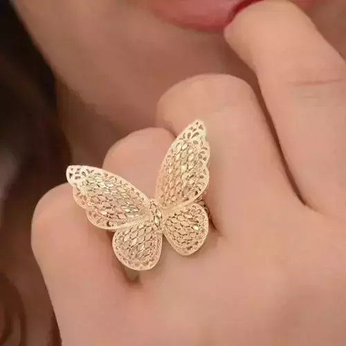 Anillo Mariposa 3D print model