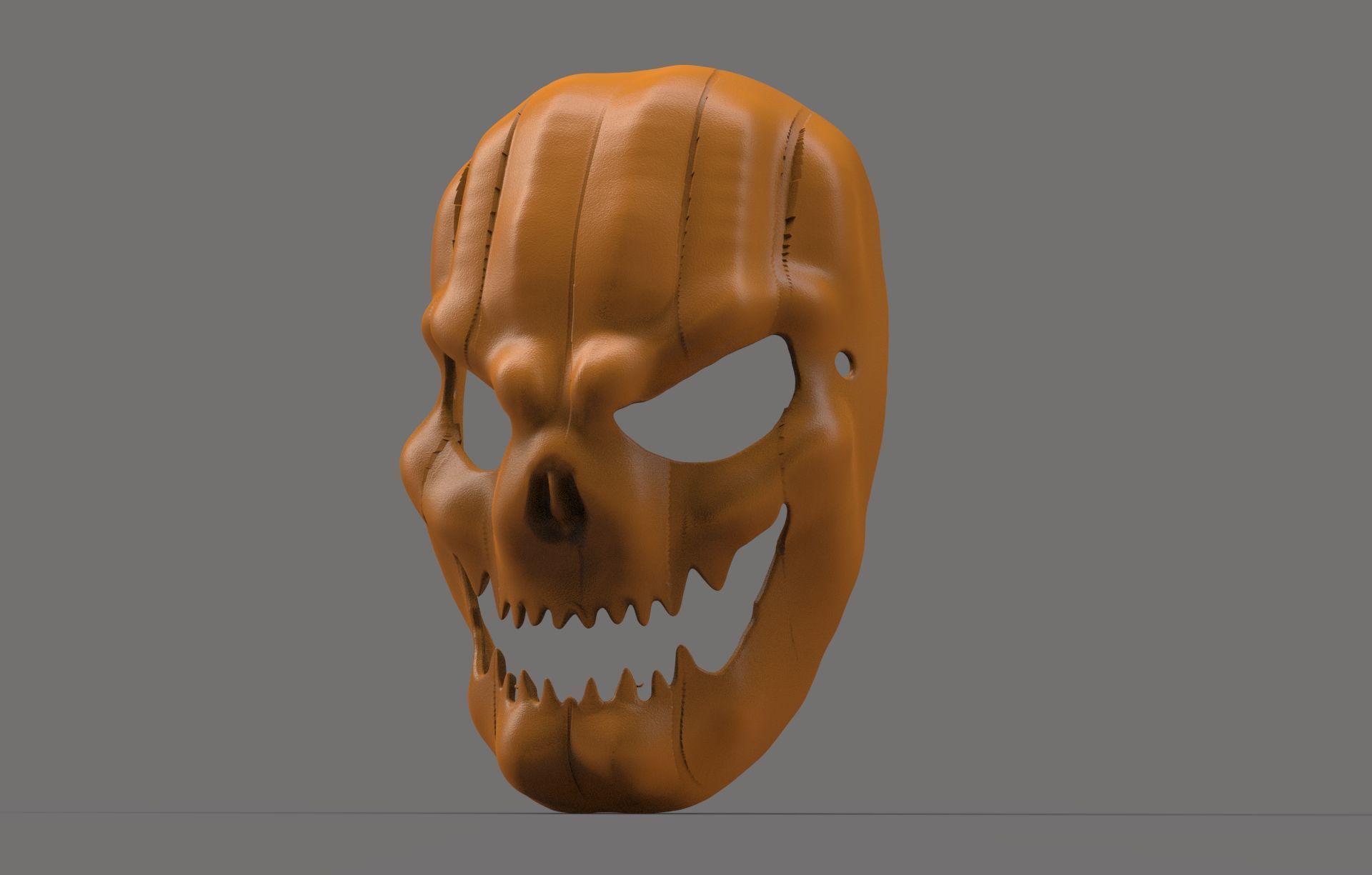 Evil Pumpkin Mask 3D print model_1