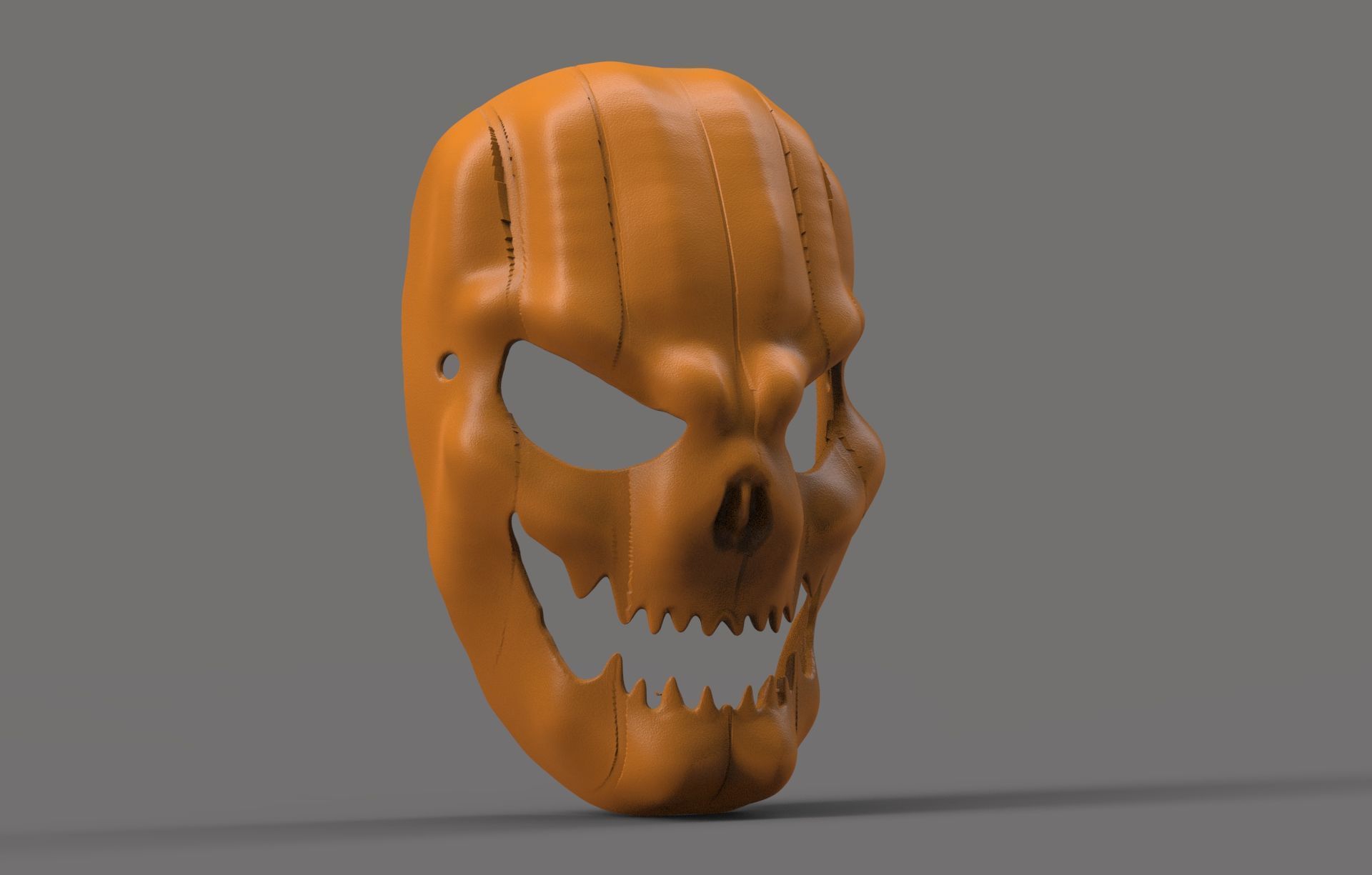 Evil Pumpkin Mask 3D print model_2