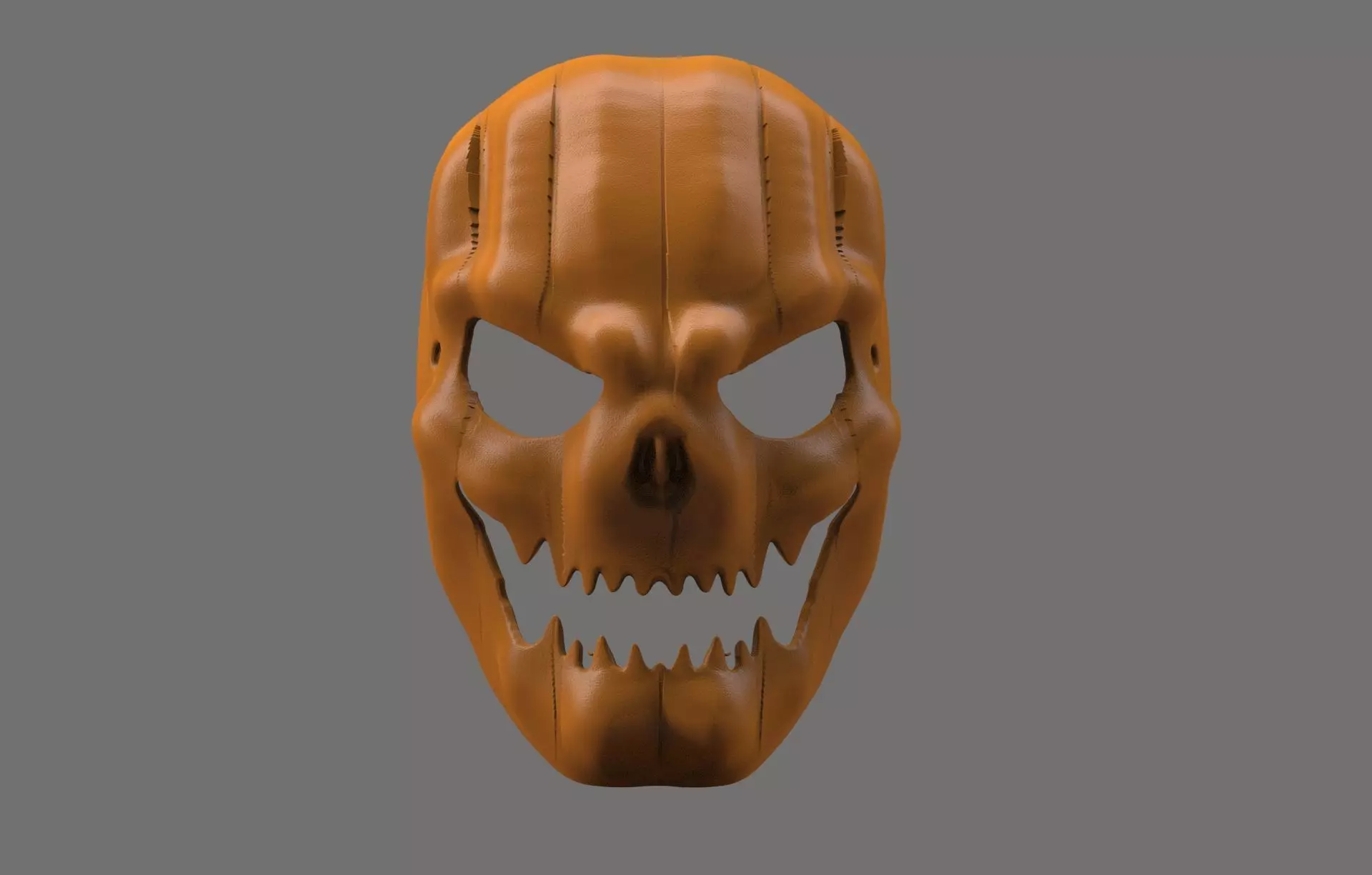 Evil Pumpkin Mask 3D print model_0