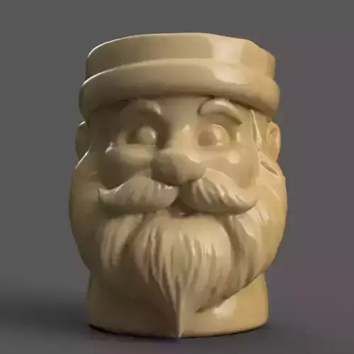 santa clause planter - garden urn - candy dish - candle holder 2 3D print model santa clause planter - garden urn - candy dish - candle holder 2 3D print model