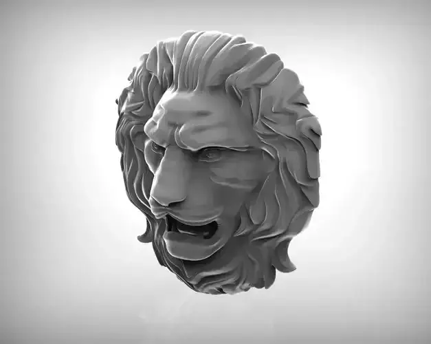 Lion Zbrush Sculpt 3D print model