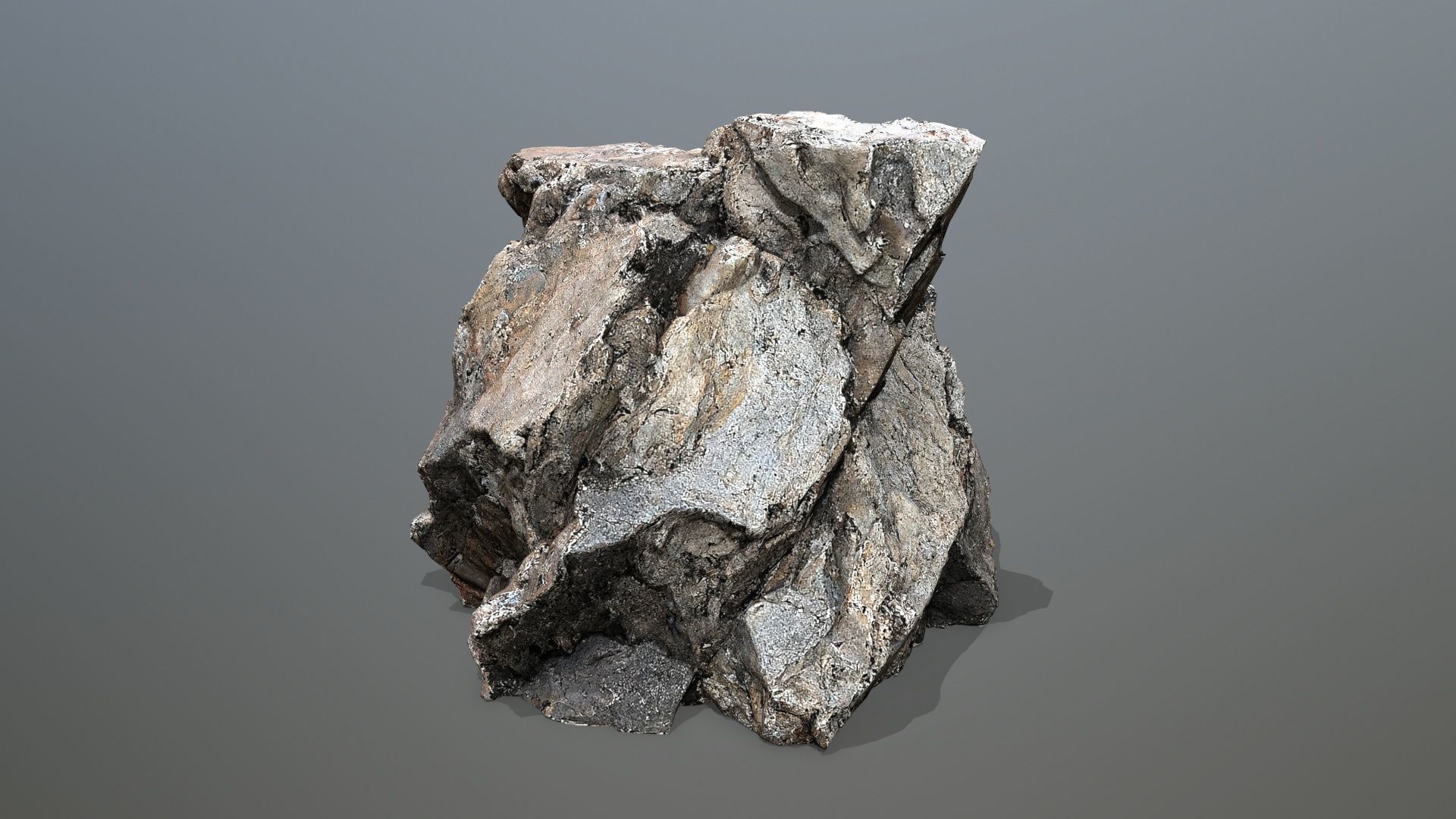 cliff rocks   Low-poly 3D model_15