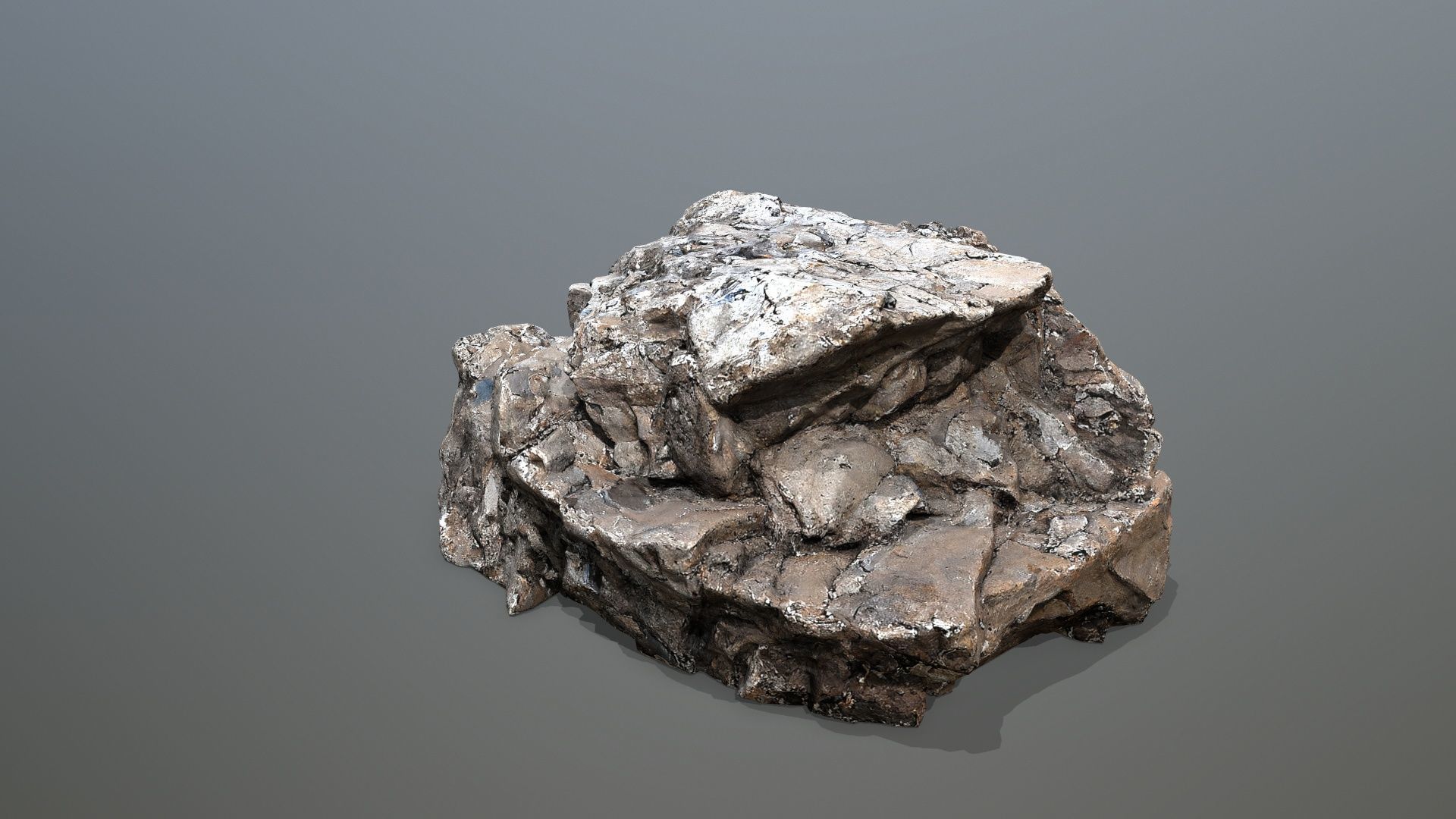 cliff rocks   Low-poly 3D model_20
