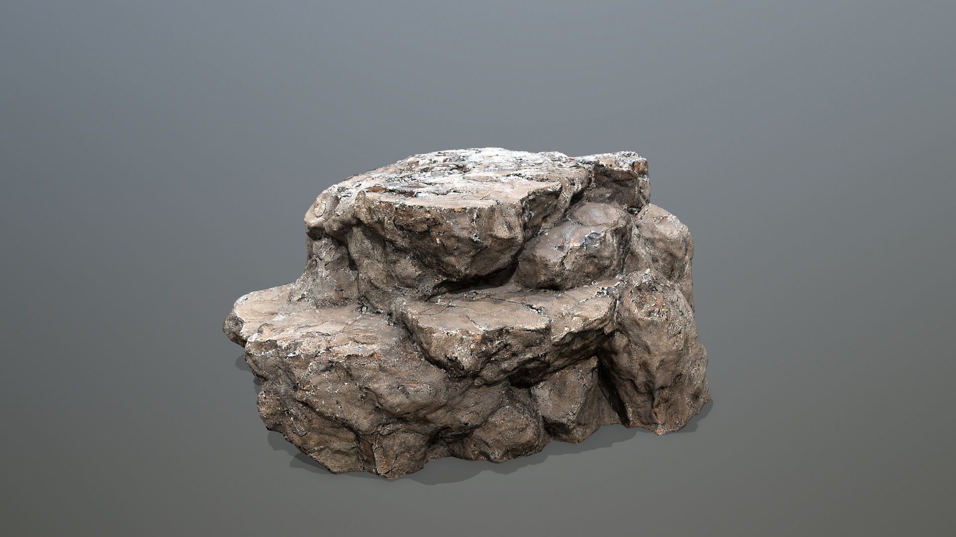 cliff rocks   Low-poly 3D model_19