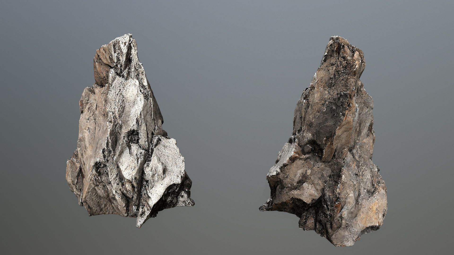 cliff rocks   Low-poly 3D model_8