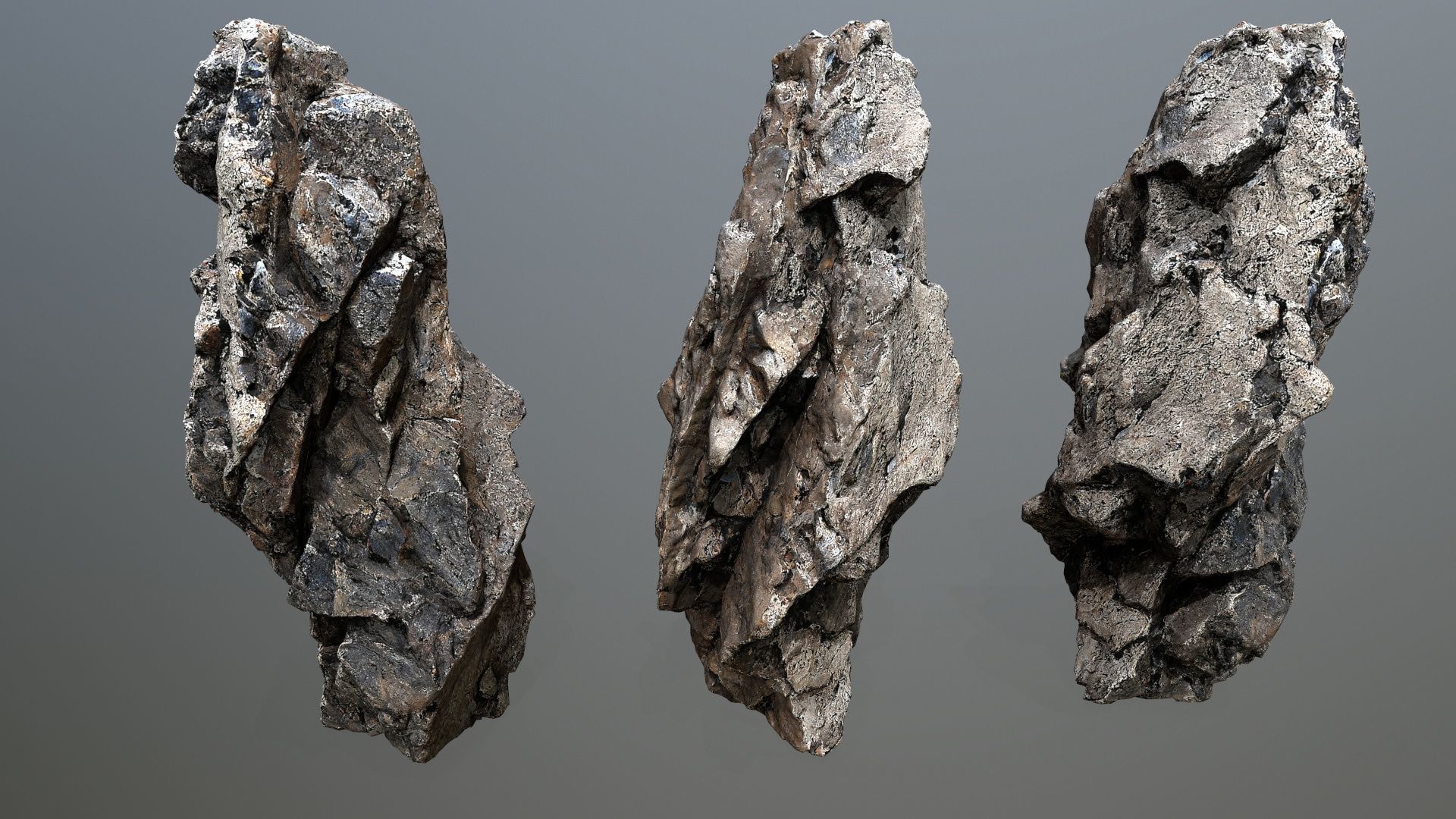 cliff rocks   Low-poly 3D model_13