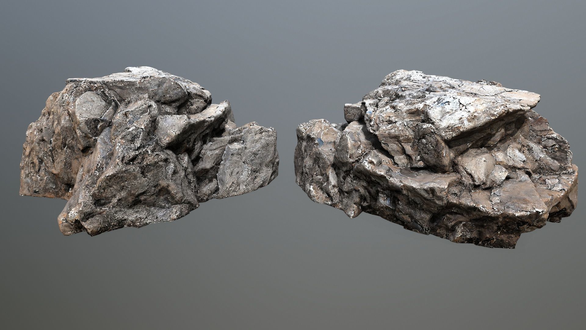 cliff rocks   Low-poly 3D model_10