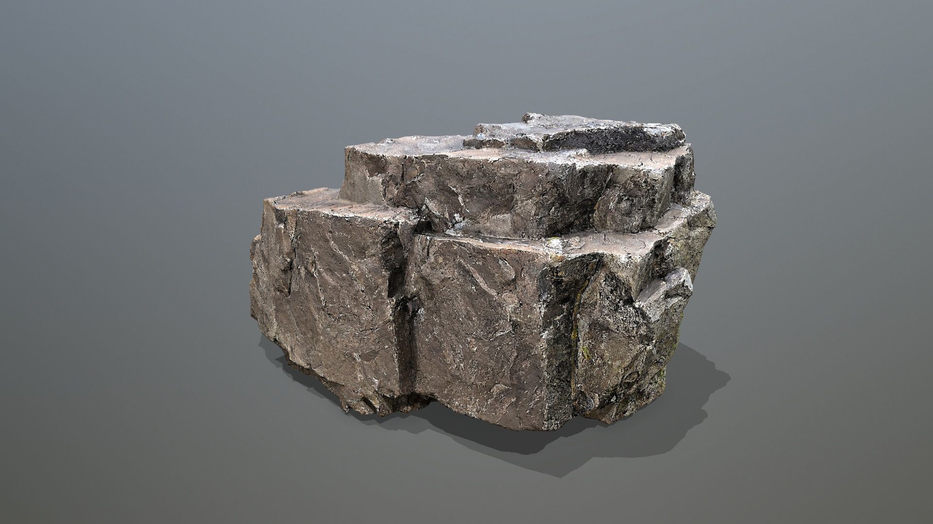 cliff rocks   Low-poly 3D model_22