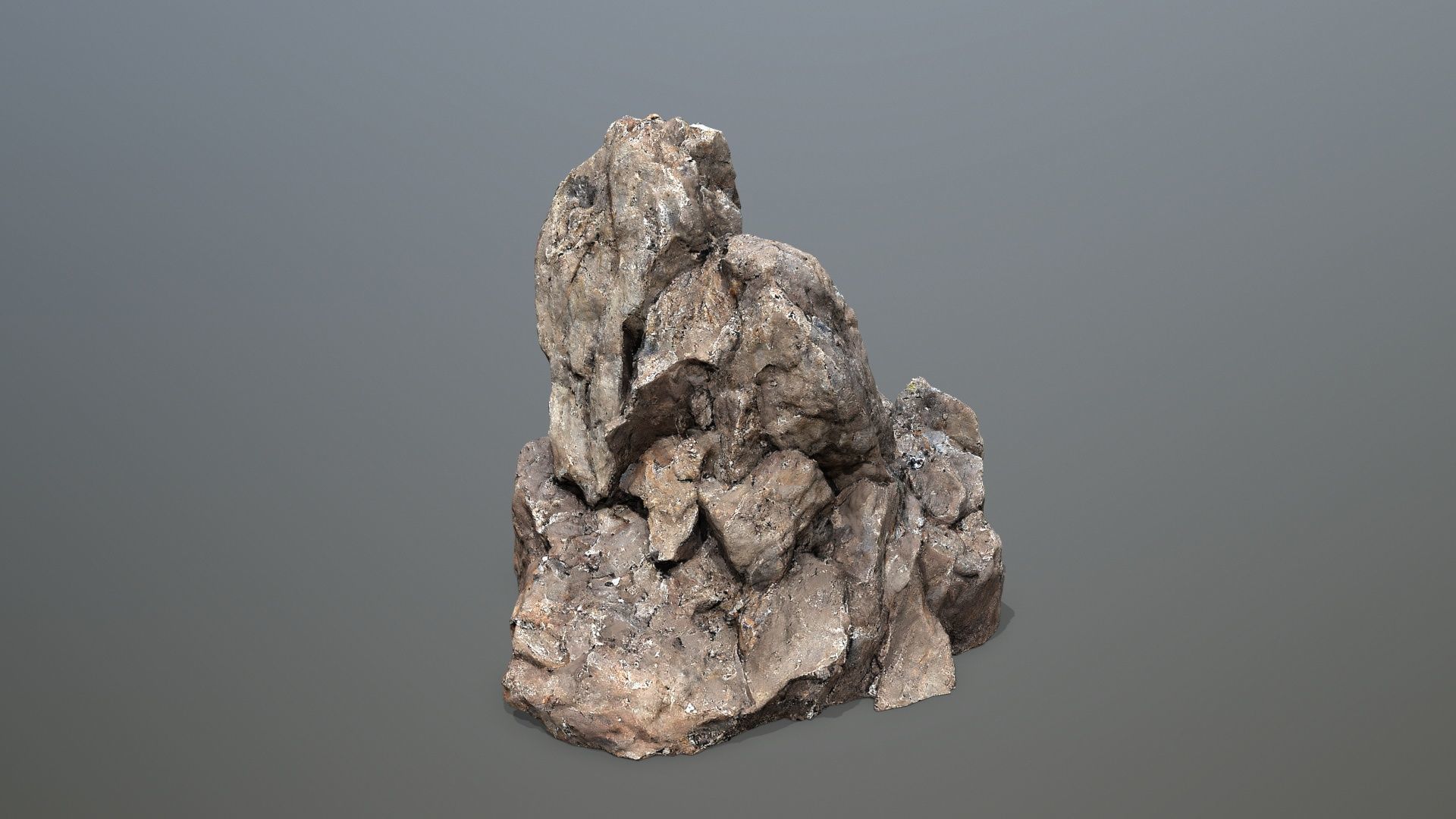 cliff rocks   Low-poly 3D model_18