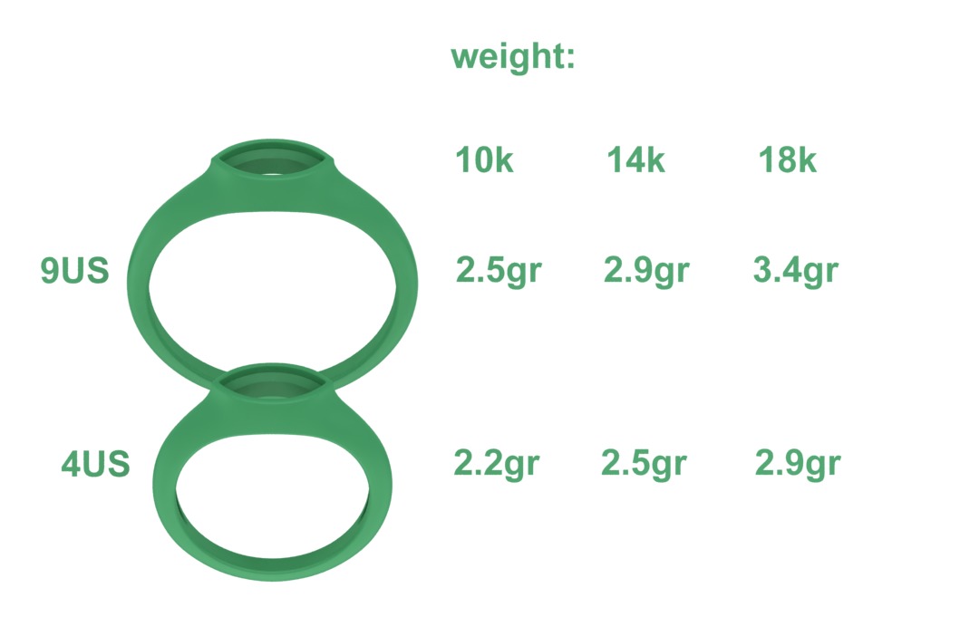 Pinky Signet Ring 8x4 Marquise Stone Statetment Ring 3D print model_8