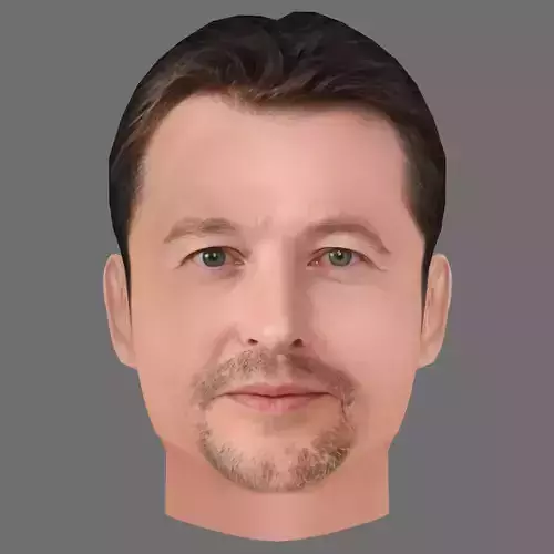 Leigh Whannell Head - Low poly head for game