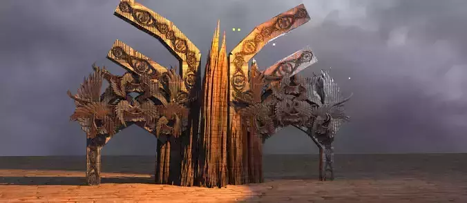 Elven Temple Golden structure