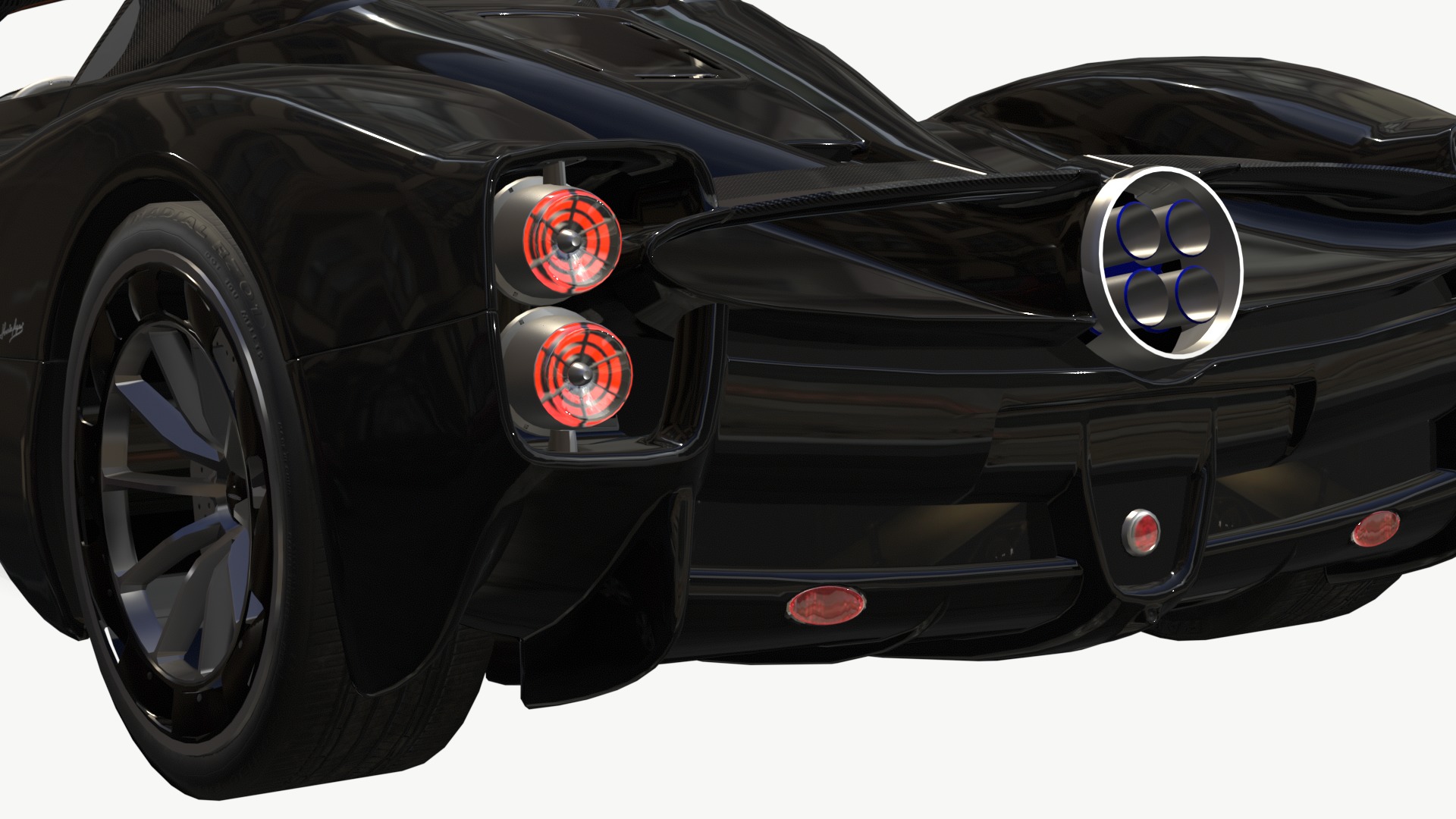 Pagani Utopia Roadster 2024 2025 Low-poly 3D model_10