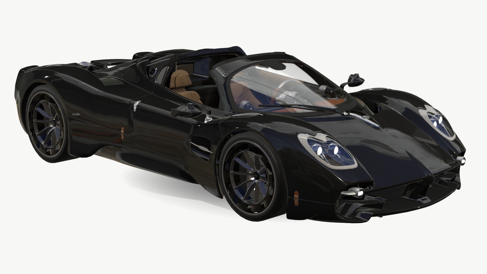 Pagani Utopia Roadster 2024 2025 Low-poly 3D model_2