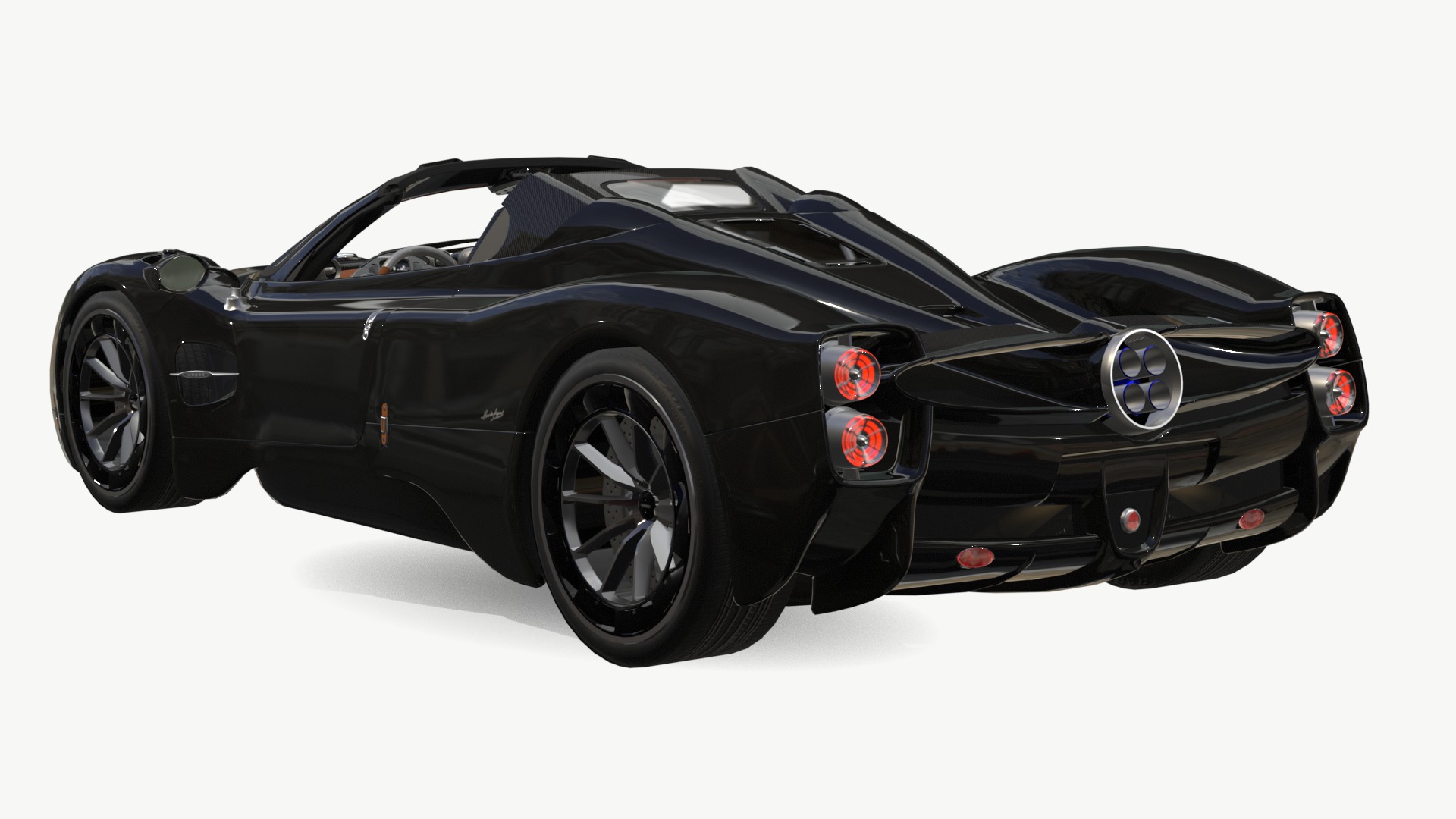 Pagani Utopia Roadster 2024 2025 Low-poly 3D model_3