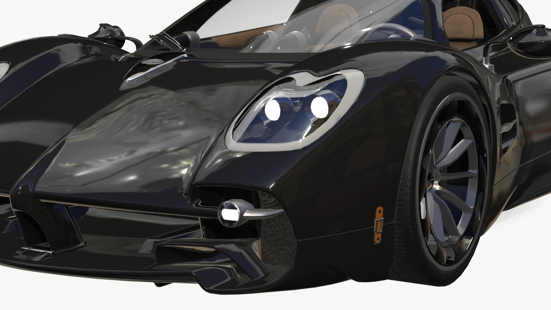 Pagani Utopia Roadster 2024 2025 Low-poly 3D model_11