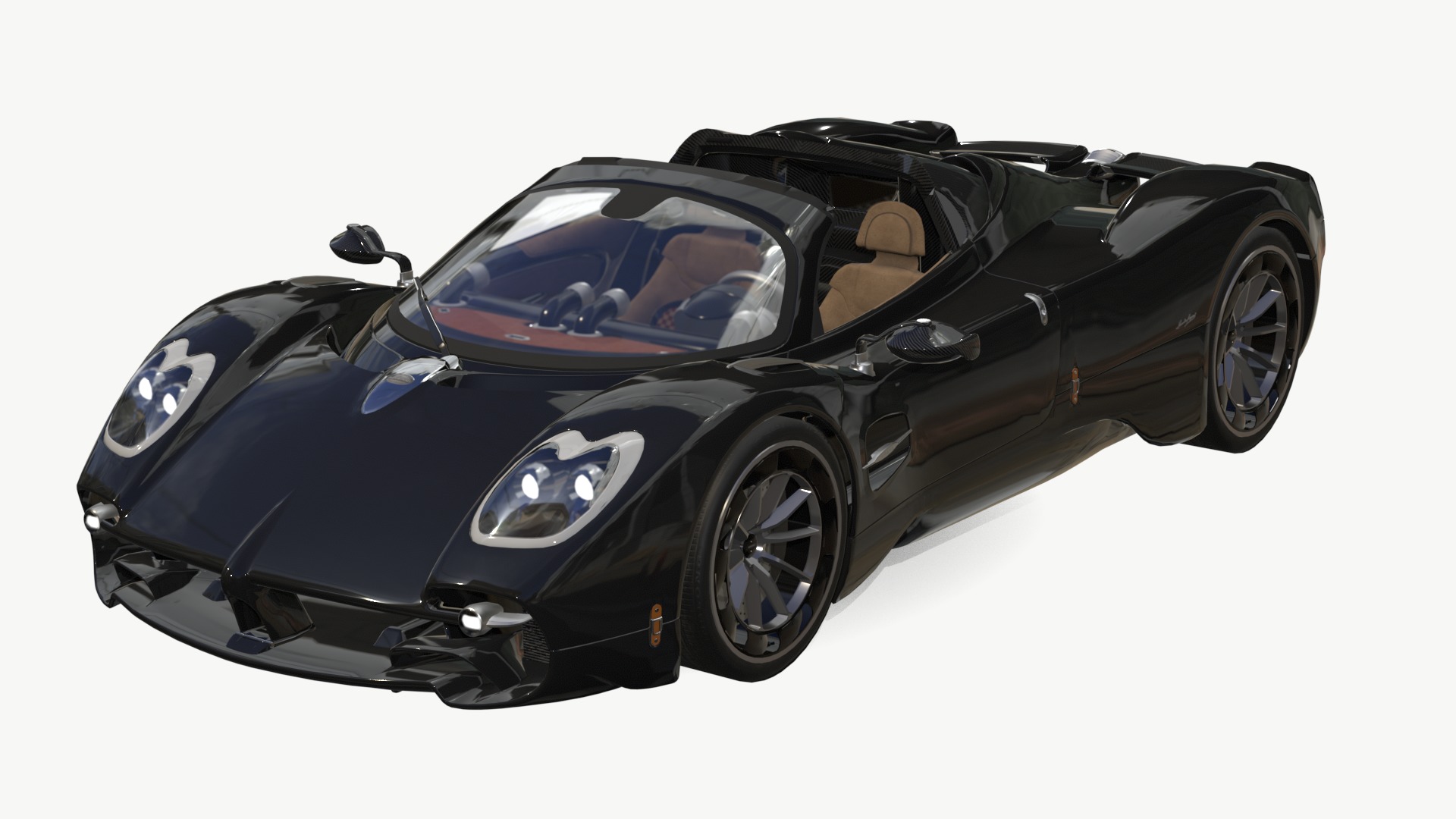Pagani Utopia Roadster 2024 2025 Low-poly 3D model_1