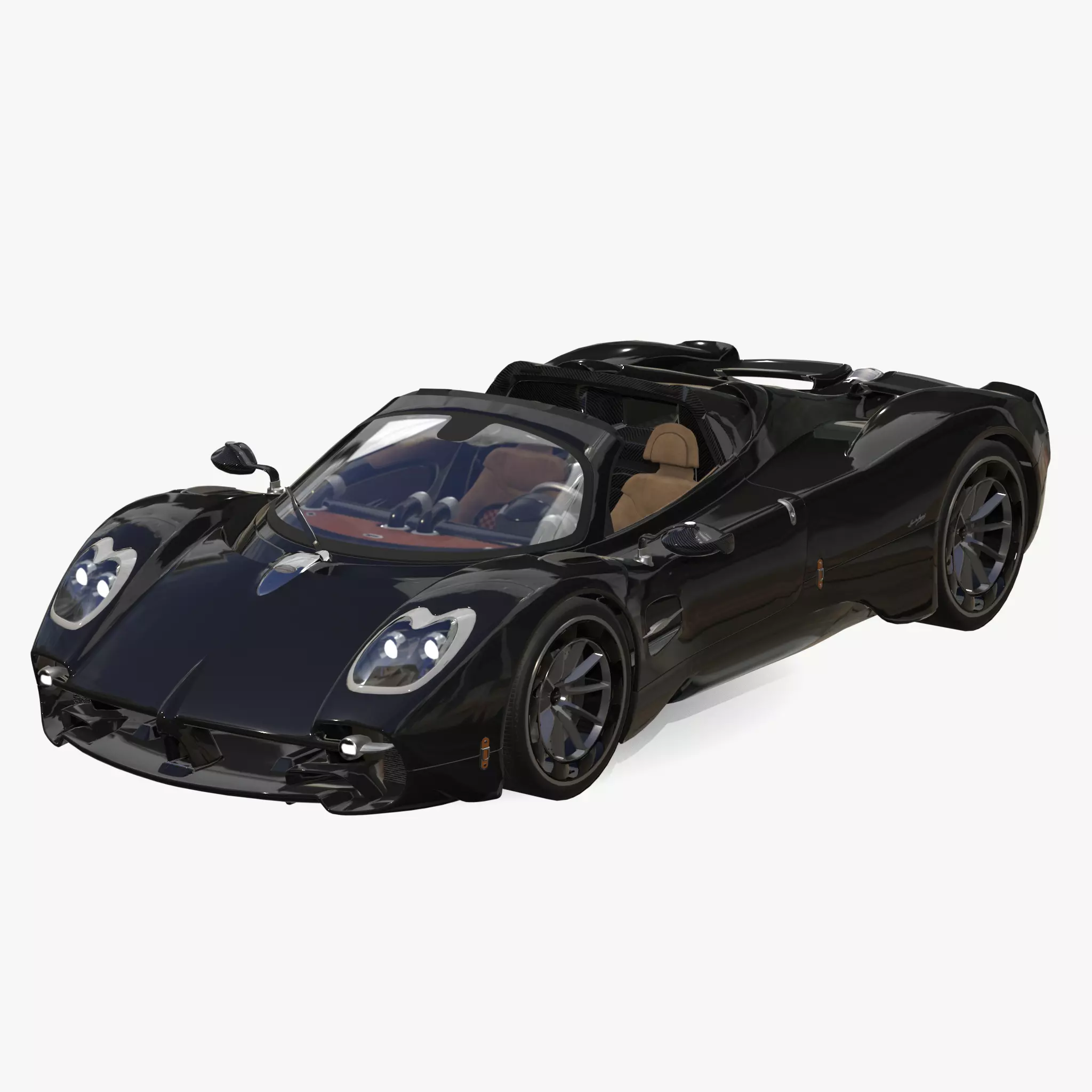 Pagani Utopia Roadster 2024 2025 Low-poly 3D model_0