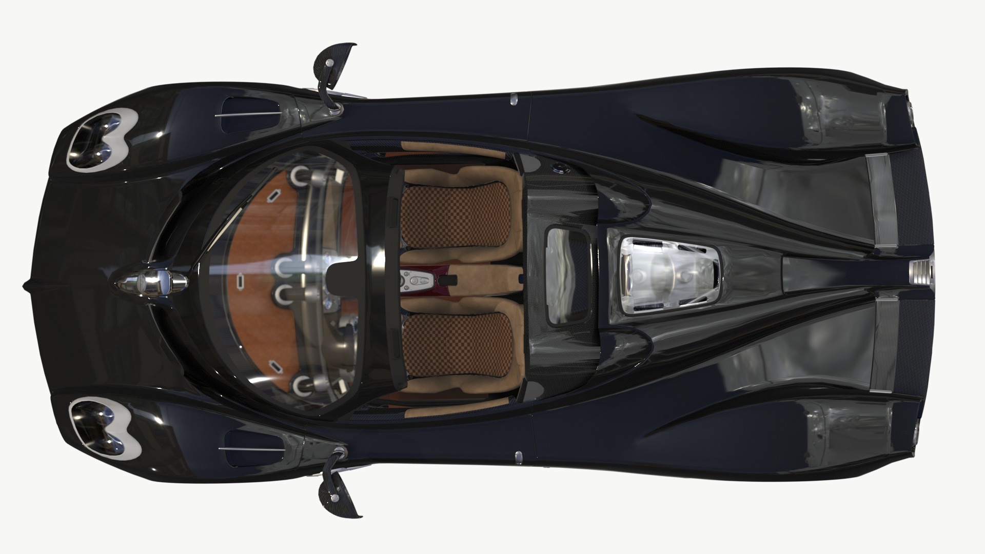 Pagani Utopia Roadster 2024 2025 Low-poly 3D model_9